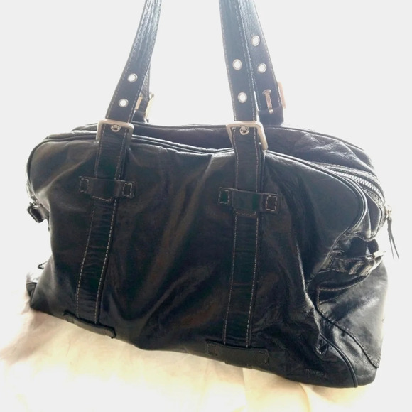 Francesco Biasia Distressed Hobo Satchel EUC ❤️ - Picture 4 of 11